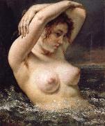 Gustave Courbet The Woman in the Waves oil painting artist